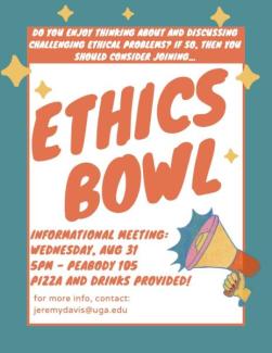 Ethics Bowl flyer 8/31/22