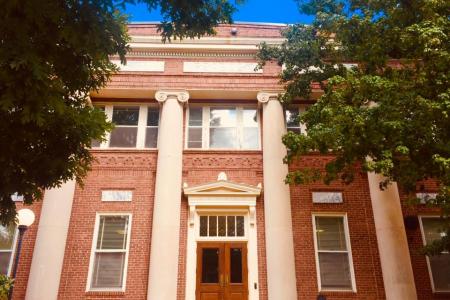 Peabody Hall from below